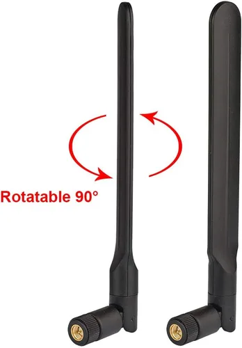 Miniatura 5 de Bingfu Antena externa SMA macho 4G LTE 3dBi (paquete de 2) compatible con enrutador inalámbrico 4G LTE CPE Hotspot Industrial IoT router celular
