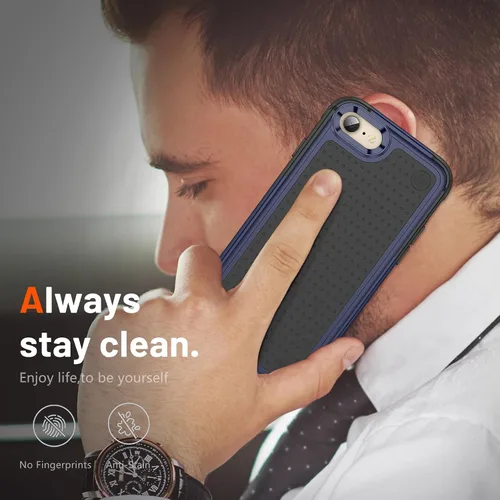 Miniatura 218 de Jeylly Funda para iPhone SE/Funda para iPhone 5S, Exterior de Plástico Duro que Absorbe Golpes + Interior de Silicona de Goma Defensor contra