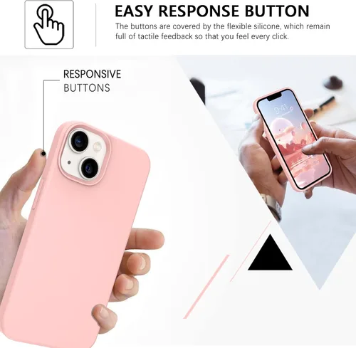 Miniatura 197 de GUAGUA Funda compatible con iPhone 17 Pro Max de 6.9 pulgadas, silicona líquida, goma de gel suave, delgada, forro de microfibra delgada