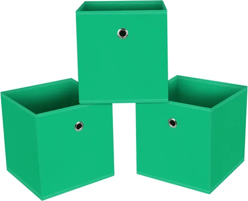 STOREONE Contenedores plegables de almacenamiento de 11 pulgadas, cubos de tela negra, canastas de almacenamiento plegables, organizadores de