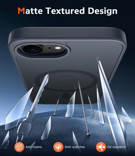 Miniatura 27 de FNTCASE Funda para iPhone 13 Pro-Max: Fundas magnéticas transparentes compatibles con Magsafe Slim anti amarillamiento protección contra caídas