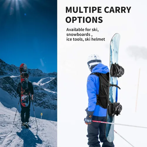 Miniatura 6 de Unigear Mochila de esquí, mochila de viaje de snowboard de 22 litros, mochila impermeable de poliéster 900D para snowboard, esquí, campamento