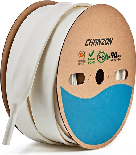 Miniatura 62 de Chanzon - Tubo termorretráctil de relación 3:1, 1-1/4" (30mm), grado marino, con revestimiento adhesivo impermeable, rollo de 4 pies