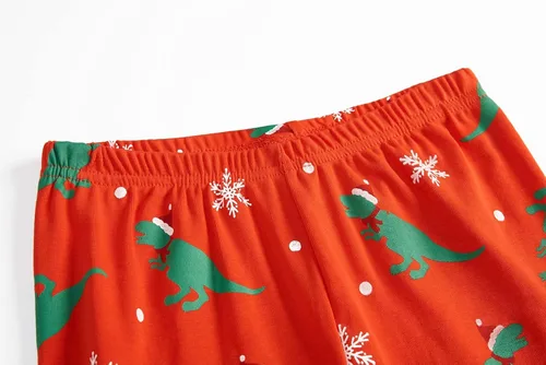Miniatura 8 de Pijamas de Navidad para niños pequeños y niñas, 100% algodón, dinosaurio, estrellado, ropa de dormir de manga larga, 2 piezas, ropa para niños