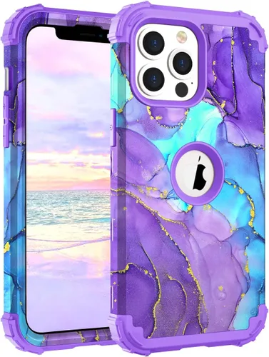 Miniatura 28 de Hocase Funda para iPhone SE 2022/2020, resistente a prueba de golpes, de plástico duro+goma de silicona, funda protectora híbrida para iPhone SE