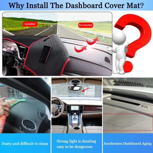 Miniatura 2 de Funda para salpicadero Alfombrilla para salpicadero Alfombrilla para tablero a medida para Nissan Frontier 2007-2019 para Suzuki Equator 2009-2012