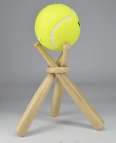 Miniatura 4 de Soporte de exhibición de béisbol de madera