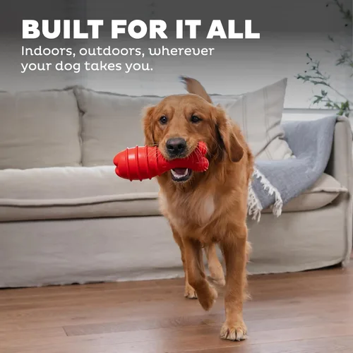 Miniatura 6 de Outward Hound Grunt Fetch Stick - Juguete para perro, conejito, rojo