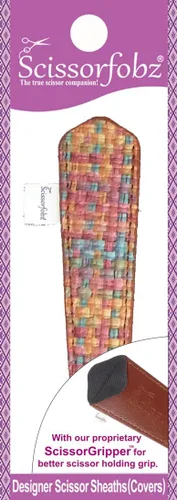 Miniatura 112 de Fundas protectoras para tijeras de diseñador, 4 unidades, tamaño surtido, diseño floral victoriano azul #4-304 Jardín floral victoriano azul