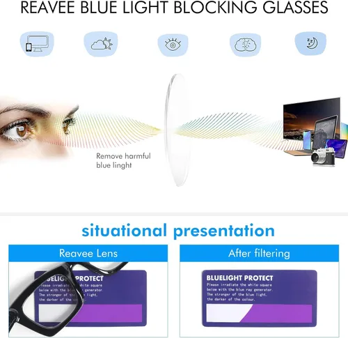 Miniatura 6 de REAVEE Oprah Style - Lentes de lectura para mujer, bloqueo de luz azul, elegantes y de gran tamaño, bisagra de resorte Negro/Marrón Tortuga/Gris