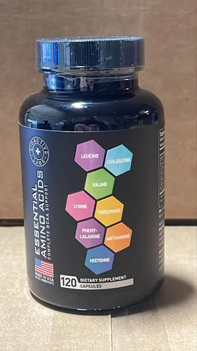 Miniatura 5 de Suplemento de aminoácidos esenciales para mujeres y hombres – Complejo de aminoácidos BCAA vegano para el crecimiento muscular con los 9 aminoácidos