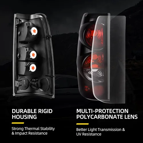 Miniatura 2 de DWVO Luces traseras compatibles con Chevy Silverado 1999-2006 1500 2500 3500 y 2007 Silverado Classic Body Style, 1999-2002 GMC Sierra 1500 2500 OE