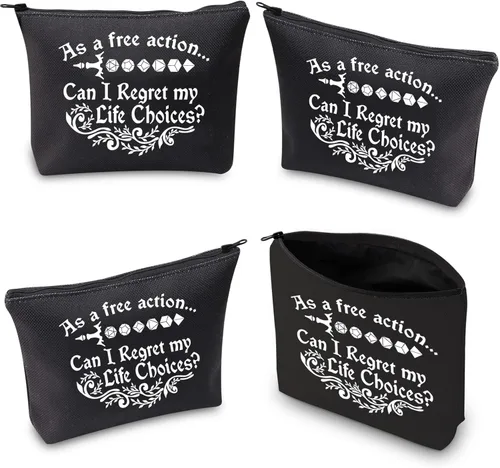 Miniatura 3 de WCGXKO Bolsa de maquillaje con cremallera para jugadores, Como un libre, Cremallera