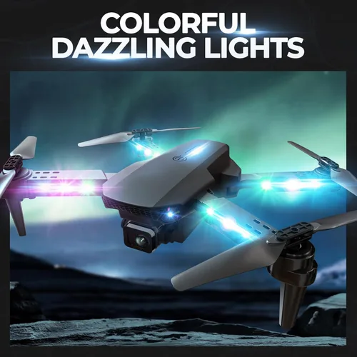 Miniatura 2 de Drone con cámara 1080P HD, drones mini plegables FPV con luces LED para adultos, niños y principiantes, juguetes y regalos, cuadricóptero RC