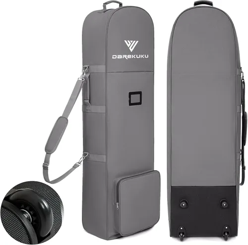 Miniatura 9 de DAREKUKU Golf Travel Bags with Wheels for Airlines - 900D Heavy Duty Oxford Wear-Resistant, Soft-Sided Foldable Design Golf Club Case, Budget
