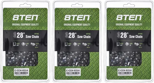 Miniatura 71 de 8TEN Cadena de motosierra semi cincel de 6 pulgadas .050 1/4 42 DL para Worx WG320 Black & Decker LLP120 (paquete de 3)
