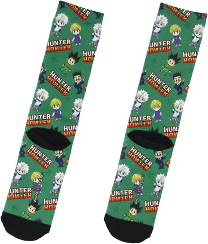 Miniatura 2 de Bioworld Hunter X Hunter Anime Chibi Characters - Calcetines sublimados para adultos, 1 par, Multi