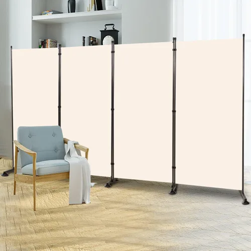 Miniatura 11 de Divisor de habitación, pantalla de privacidad de un solo panel de 6 pies, divisor de pared de tela ancha para interiores para separación