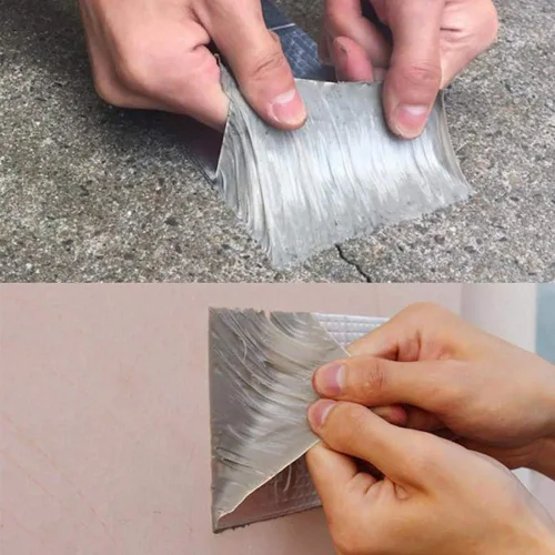 Miniatura 4 de Cinta de goma butílica, Cinta de papel de aluminio sellada, Banda autoadhesiva sellada impermeable, Cinta de reparación flexible, para grietas