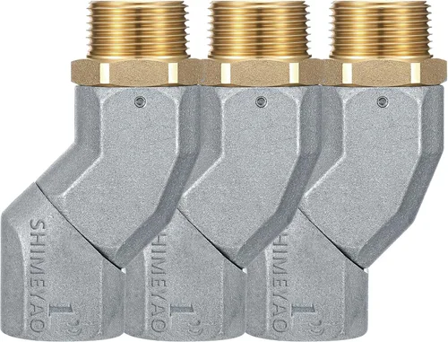 Shimeyao 3 piezas de manguera de combustible giratoria de 1 pulgada con conector NPT de 1 pulgada, giro de transferencia de avión de combustible con