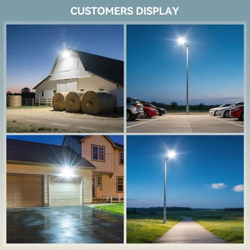 Miniatura 8 de VOOJOY Luces solares de calle de 8000 W para exteriores, impermeables, del atardecer al amanecer, luces solares al aire libre, luz LED de seguridad