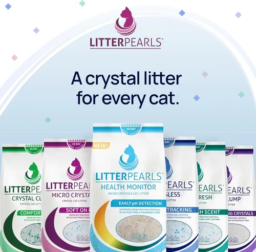Miniatura 6 de Litter Pearls Ultra Clump 10580 - Arena para gatos sin perfume, 8 libras, cristales blancos y transparentes