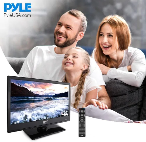 Miniatura 8 de Pyle Televisión LED RV de 15.6 pulgadas 1080p - Monitor de pantalla plana delgado FHD pequeño TV con HDMI, RCA, combo de disco multimedia/DVD