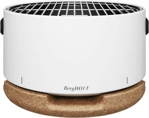 Miniatura 6 de BergHOFF LEO - Parrilla portátil para barbacoa de mesa con base resistente al calor, correa fácil de transportar y asas desmontables, elementos Negro