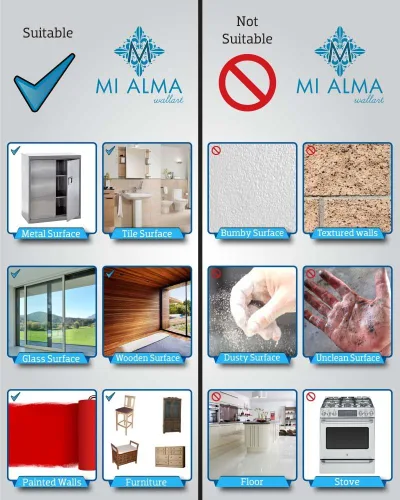 Miniatura 2 de Mi Alma Black & White Collection - Juego de 24 calcomanías de azulejos para azulejos de baño y cocina, fáciles de aplicar, simplemente despegar