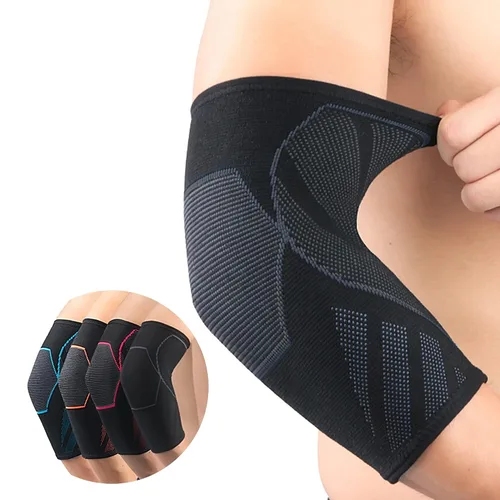 Miniatura 10 de Protectores de brazo y manga de compresión de codo (1 par), coderas de tenis para tendinitis y codo de tenista, mangas de soporte de brazo