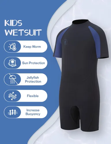 Miniatura 5 de Lemorecn Trajes de neopreno para niños de 0.118 in y 0.079 in, traje de neopreno prémium para niños y niñas