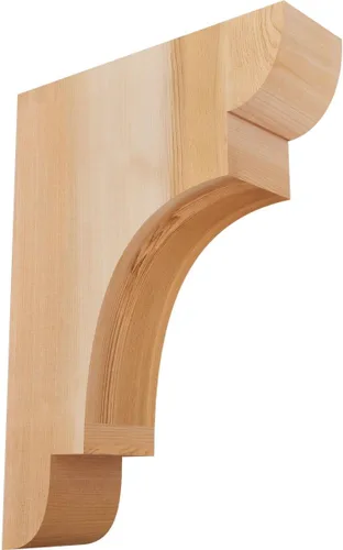 Miniatura 72 de Ekena Millwork COR04X12X12NEB00RWR 4 pulgadas de ancho x 12 pulgadas de profundidad x 12 pulgadas de alto New Brighton Rough Sawn Corbel, cedro rojo
