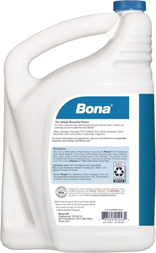 Miniatura 3 de Bona PowerPlus - Recambio de limpiador profundo para pisos de madera dura, 128 onzas líquidas, repuesto para trapeadores Bona y botellas de spray
