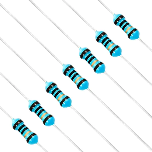 Miniatura 113 de Chanzon 100pcs 1/4W (0.25W) 62 Ohmios Resistencia fija de película metálica Ohmios 0.01 ±1% Tolerancia 62R MF Resistencias de orificio pasante