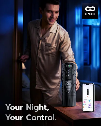 Miniatura 2 de EINSEO AI Sync Masturbador Masculino Juguetes Sexuales para Hombres - Juguetes Sexuales Masculinos para Adultos con 7 Modos de Empuje y 7 Modos