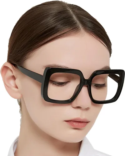 OCCI CHIARI Gafas de Lectura para Mujer 1.0 Cuadrada Sobredimensionada(1.0 1.25 1.50 1.75 2.0 2.25 2.5 2.75 3.0 3.5 4.0)