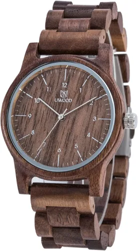Miniatura 9 de Reloj de Madera para Hombre, Relojes de Madera Hechos a Mano Minimalistas para Mujeres y Hombres, Reloj de Madera Ligero para Hombre, Relojes