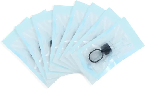 Miniatura 4 de KingWei KingWei - 50 anillos de tinta, 50 anillos de pegamento de pigmento microblading con cápsulas de tinta de esponja, extensiones de maquillaje