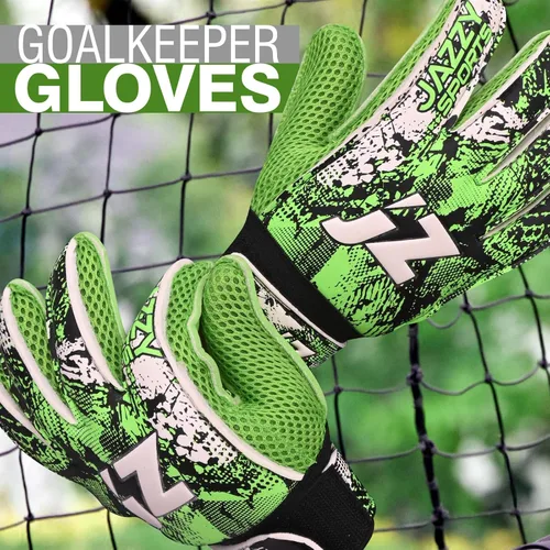 Miniatura 7 de Guantes de portero de fútbol, guantes de portero de dedo, guantes de fútbol de 0.157 in de látex de agarre fuerte, protección de la columna