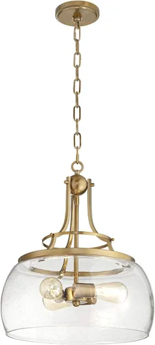 Miniatura 6 de Franklin Iron Works Charleston Araña Colgante de Latón Cálido de 16" de Ancho Moderna Regulable LED Cristal Transparente Granulado Luminaria de 3