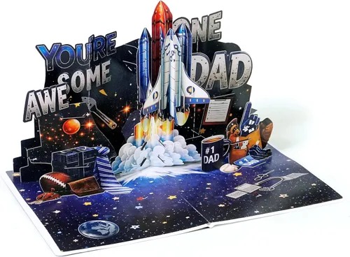 Miniatura 6 de CUTPOPUP - Impresionantes tarjetas para el día del padre, tarjetas de cumpleaños para hombres, regalos de idea 3D para él, tarjetas de cumpleaños