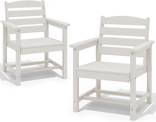 Miniatura 40 de SERWALL Juego de Mesa de Comedor de HDPE para Exteriores, Juego de 7 Piezas de Mesa de Comedor al Aire Libre con Mesa con Corte para Agujero de Gris