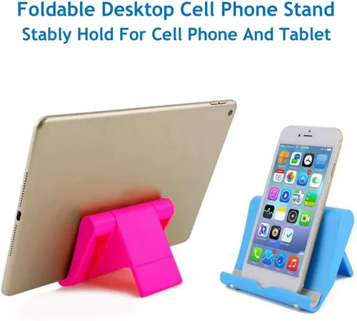 Miniatura 2 de Soporte para Teléfono Celular de Escritorio Plegable Soporte para Teléfono Celular de Escritorio Soporte para Tableta Base para Teléfono Móvil, Rosa