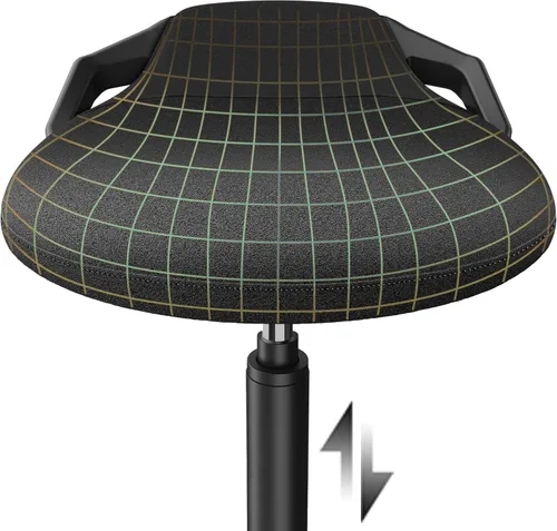 Miniatura 6 de Silla de escritorio de pie, Taburete de pie ergonómico ajustable, Silla de equilibrio giratoria para sentarse, Almohadilla inferior antideslizante