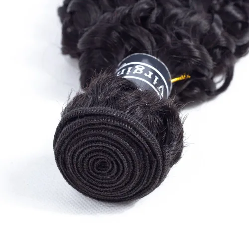Miniatura 4 de Amella cabello brasileño rizado. 1 paquete, 8A, 100% sin procesar, extensiones de cabello virgen rizado brasileño de 3.17 – 3.35 onzas/mechón