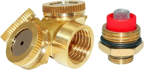 Miniatura 6 de beduan Rociador Mister Head 1/2" NPT Latón 4 Agujeros Manguera de Jardín Aspersores Riego Conexión de conexión con adaptador y filtro de malla