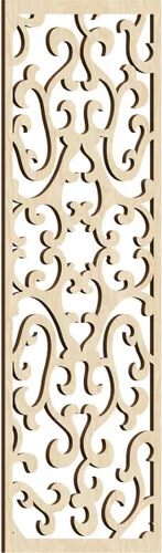 Miniatura 161 de Smithfield Paneles de pared decorativos de madera con calado, 13 3/8 pulgadas de ancho x 34 3/8 pulgadas de alto x 3/8 de alto, roble rojo rojo