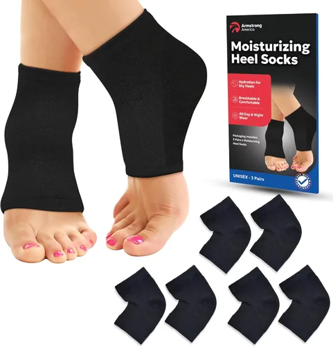 Miniatura 14 de Calcetines hidratantes para hombres y mujeres Tratamiento de talón agrietado con aloe vera Removedor de callos en los pies Calcetines de aloe