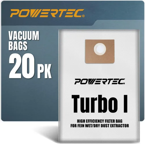 Miniatura 10 de POWERTEC Compra bolsas de vacío 6PK bolsas de filtro de repuesto para Fein Turbo III colección de polvo húmedo y seco Vac Accesorios para aspiradora