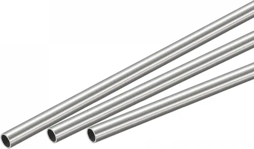 Miniatura 44 de uxcell Tubo redondo de acero inoxidable 304 0.236 in OD 0.020 in espesor de pared 11.811 in longitud 3 piezas